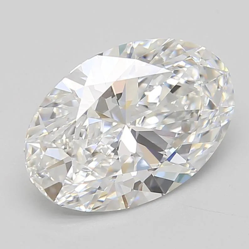 2.50ct Oval Lab Grown Diamond (Colour D, Clarity VVS1, GIA Certified)