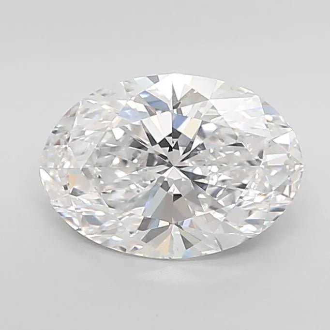 2.53ct Oval Lab Grown Diamond (Colour D, Clarity VS1, IGI Certified) - View 