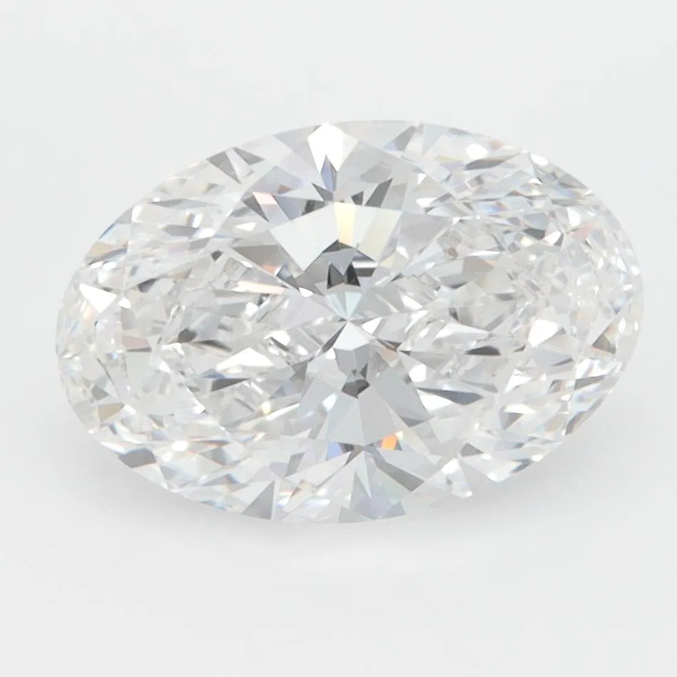 2.60ct Oval Lab Grown Diamond (Colour D, Clarity VVS2, GIA Certified) - View 