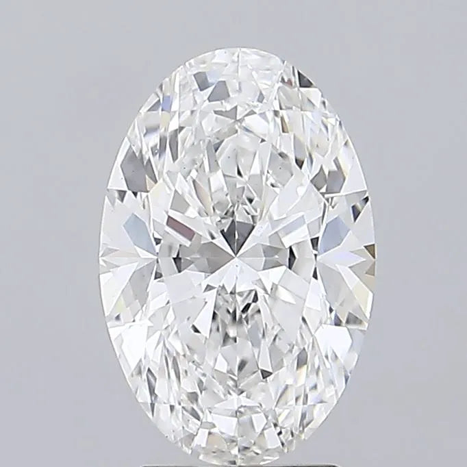 3.50ct Oval Lab Grown Diamond (Colour E, Clarity VS2, IGI Certified) - View 