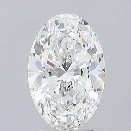 3.50ct Oval Lab Grown Diamond (Colour E, Clarity VS2, IGI Certified)