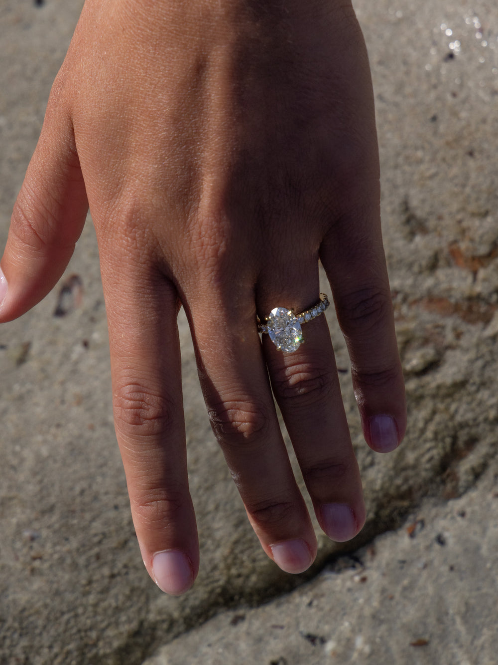 3.53ct Oval Ceremonial Solitaire Ring - View 