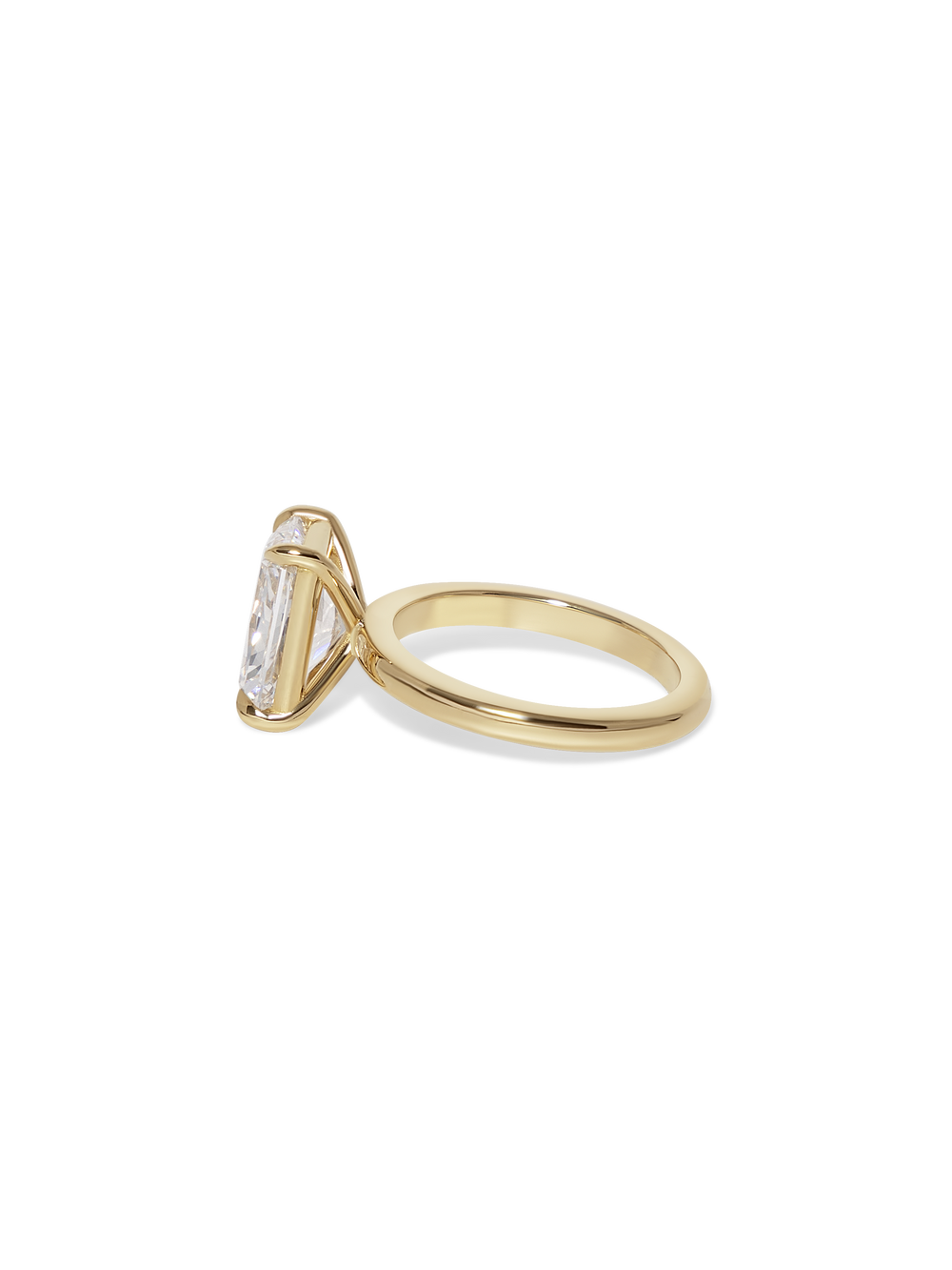3.54ct Radiant Ceremonial Solitaire Ring - View 