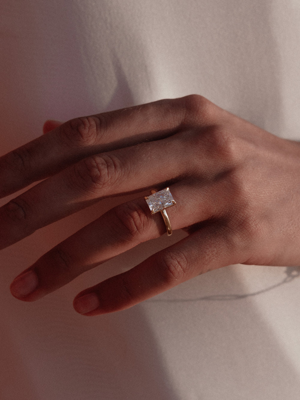 3.54ct Radiant Ceremonial Solitaire Ring - View 