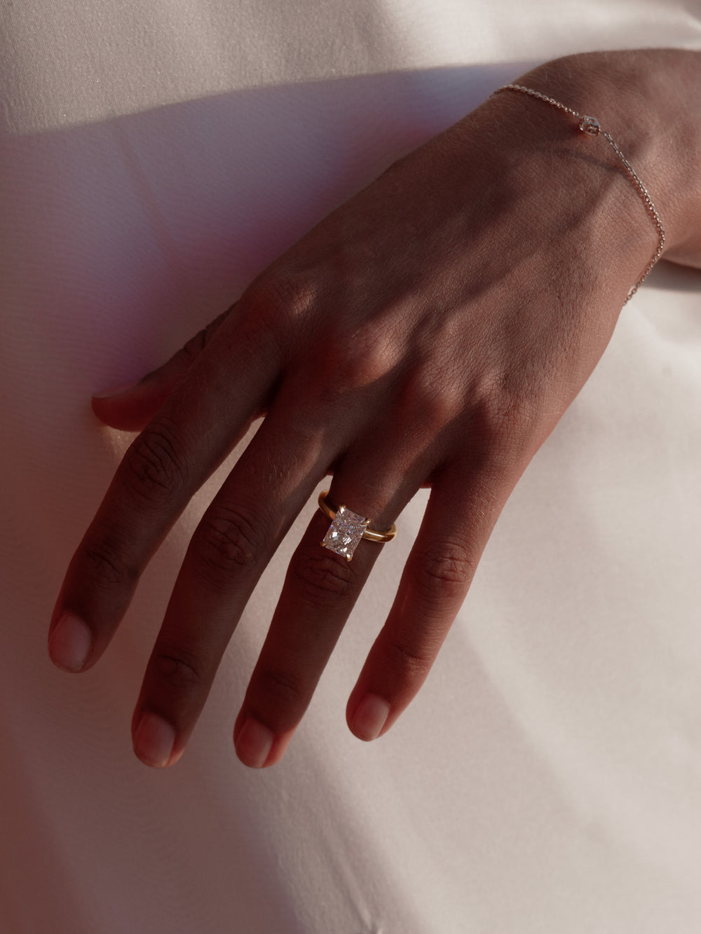 3.54ct Radiant Ceremonial Solitaire Ring - View 