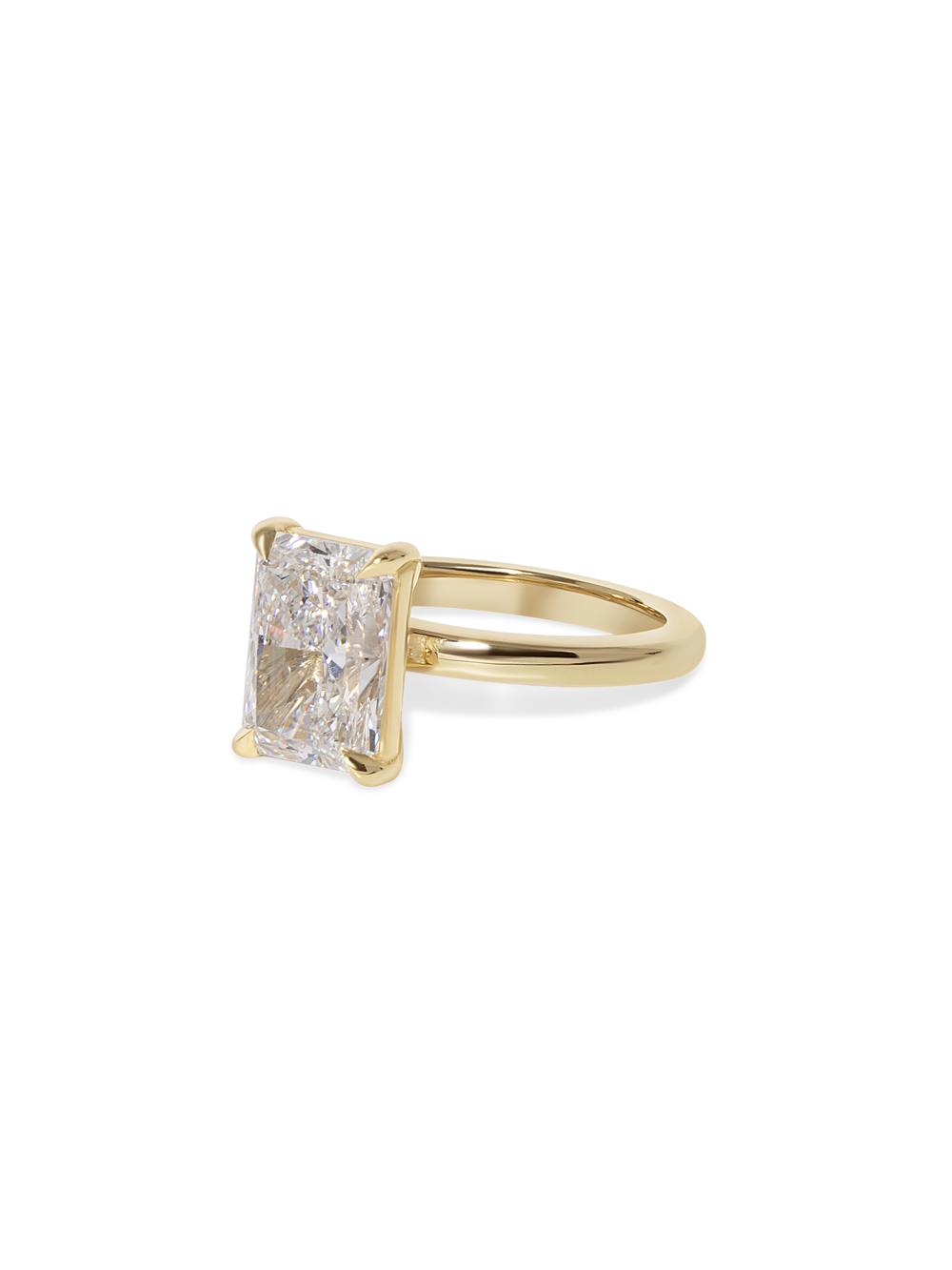 3.54ct Radiant Ceremonial Solitaire Ring - View 