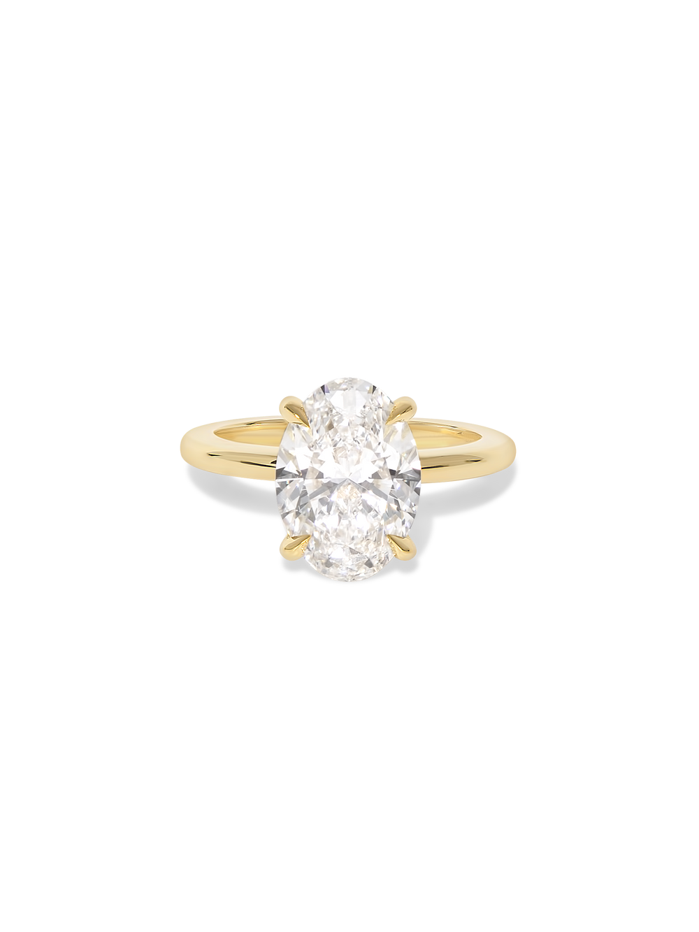 3.55ct Oval Ceremonial Solitaire Ring - View 