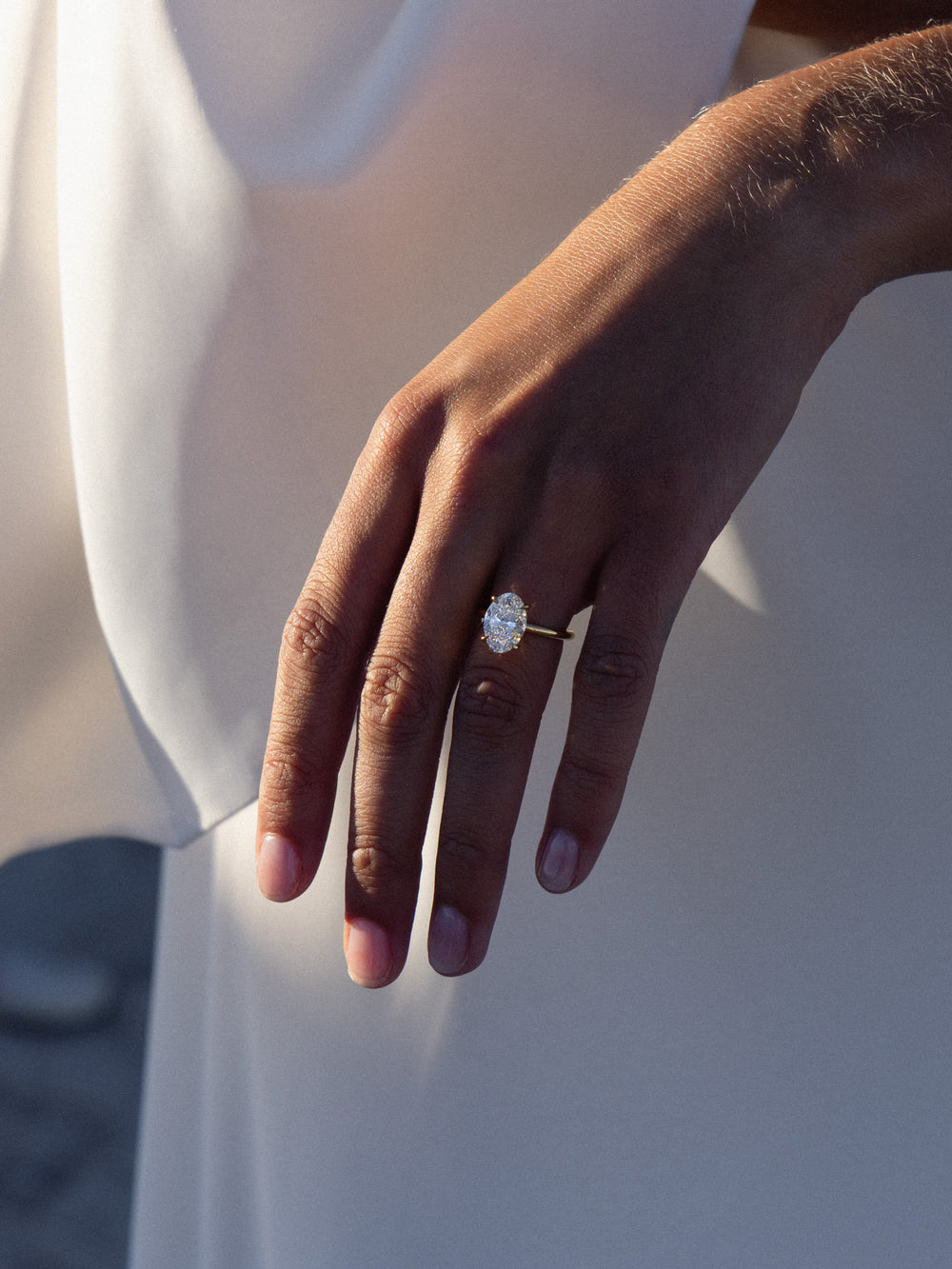 3.55ct Oval Ceremonial Solitaire Ring - View 