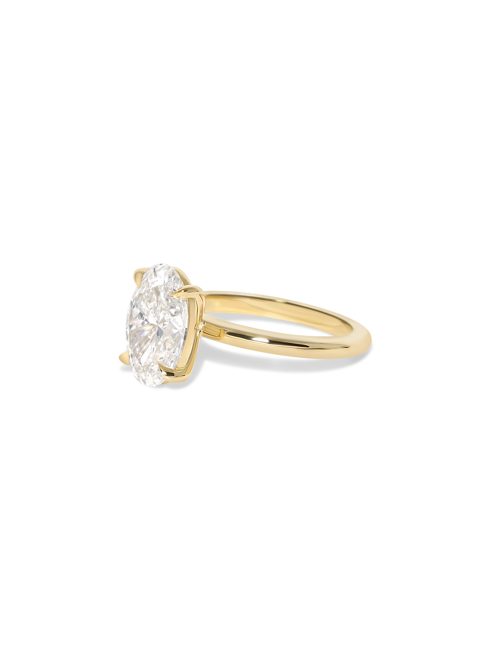 3.55ct Oval Ceremonial Solitaire Ring - View 