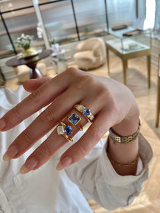 Yellow Diamond Shimmer Ring