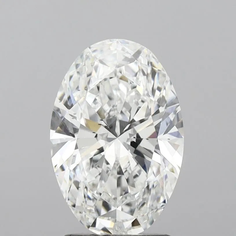 3.02ct Oval Lab Grown Diamond (Colour E, Clarity VS2, IGI Certified) - View 