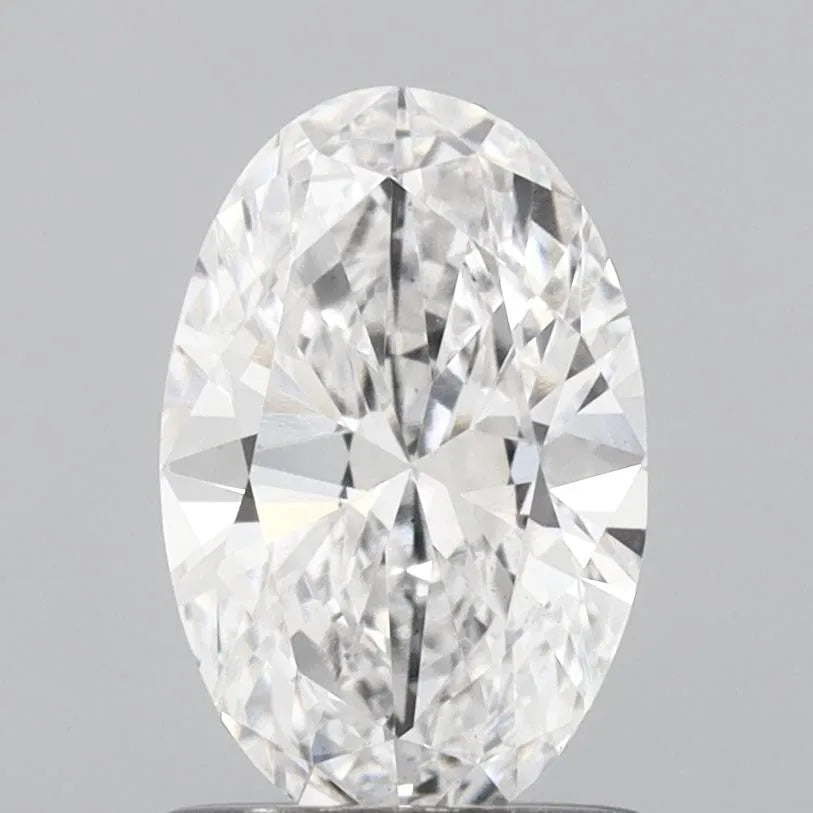 0.92ct Oval Lab Grown Diamond (Colour E, Clarity VS2, IGI Certified) - View 