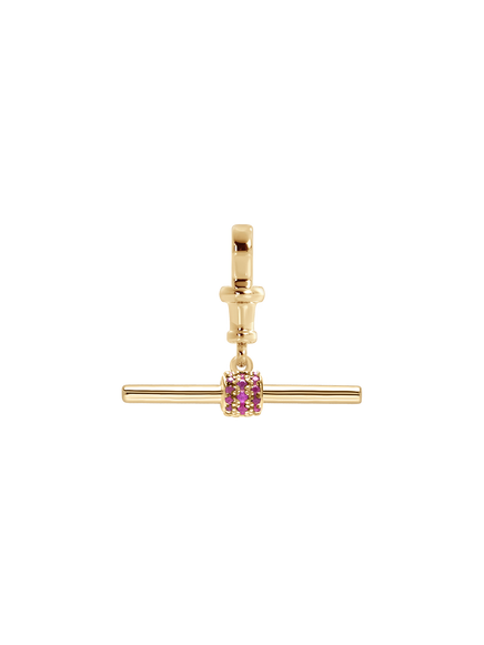 Gemstone T-Bar Pendant