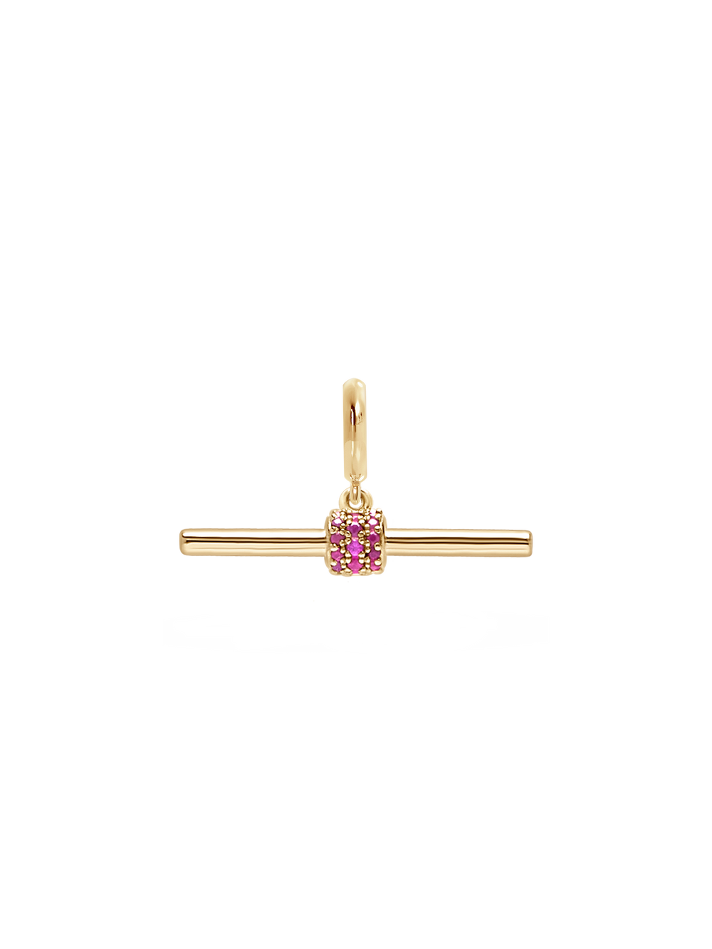 Gemstone T-Bar Pendant - View 