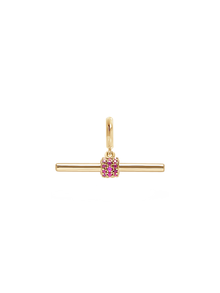 Gemstone T-Bar Pendant