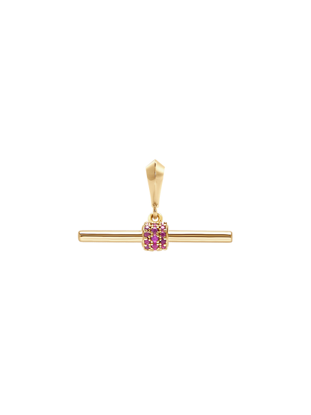 Gemstone T-Bar Pendant