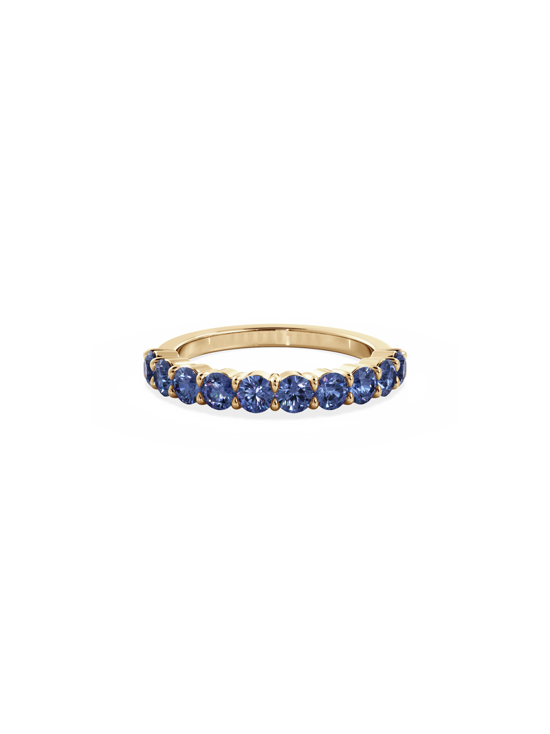 Sapphire Luna Ring