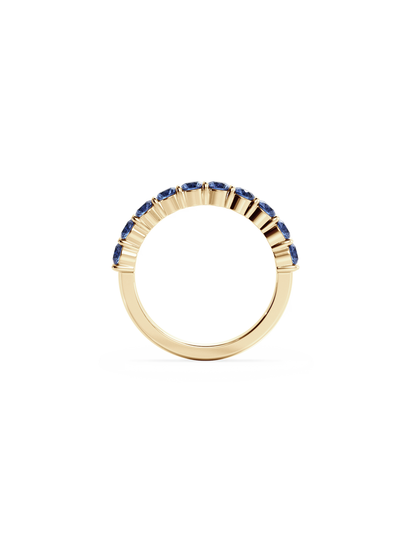 Sapphire Luna Ring