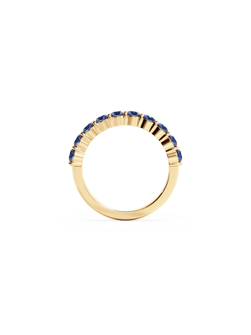 Sapphire Luna Ring