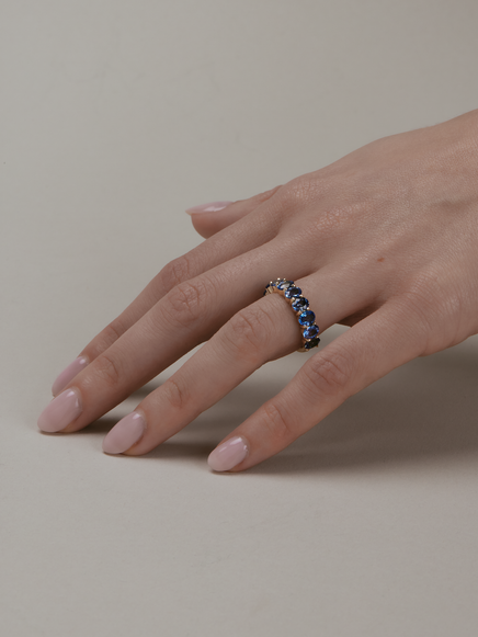 Sapphire Cleo Ring