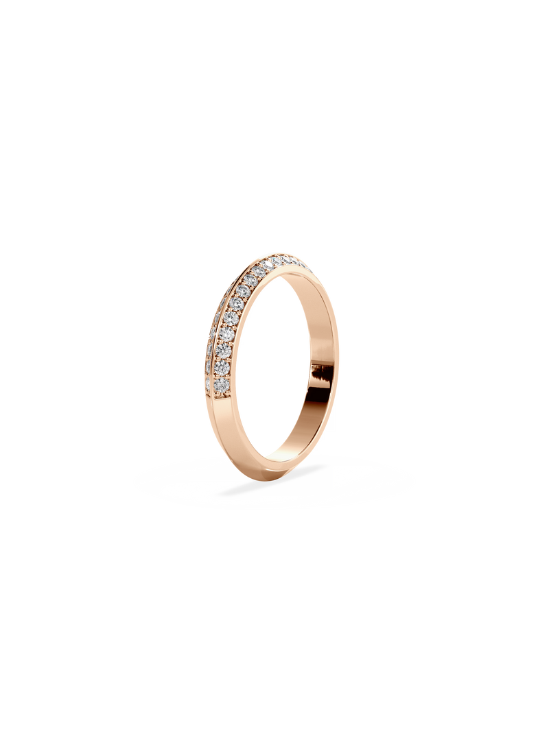 Double Diamond Knife Edge Ring