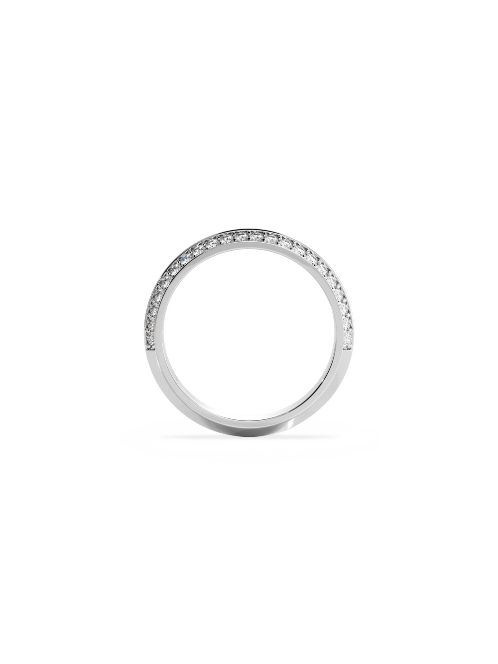 Double Diamond Knife Edge Ring - View 