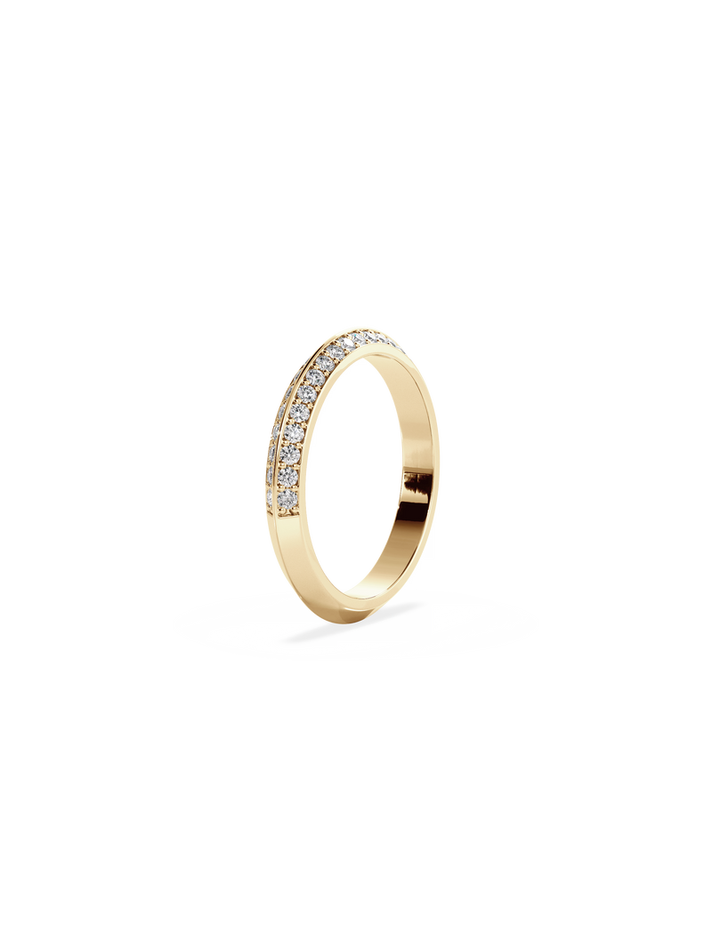 Double Diamond Knife Edge Ring