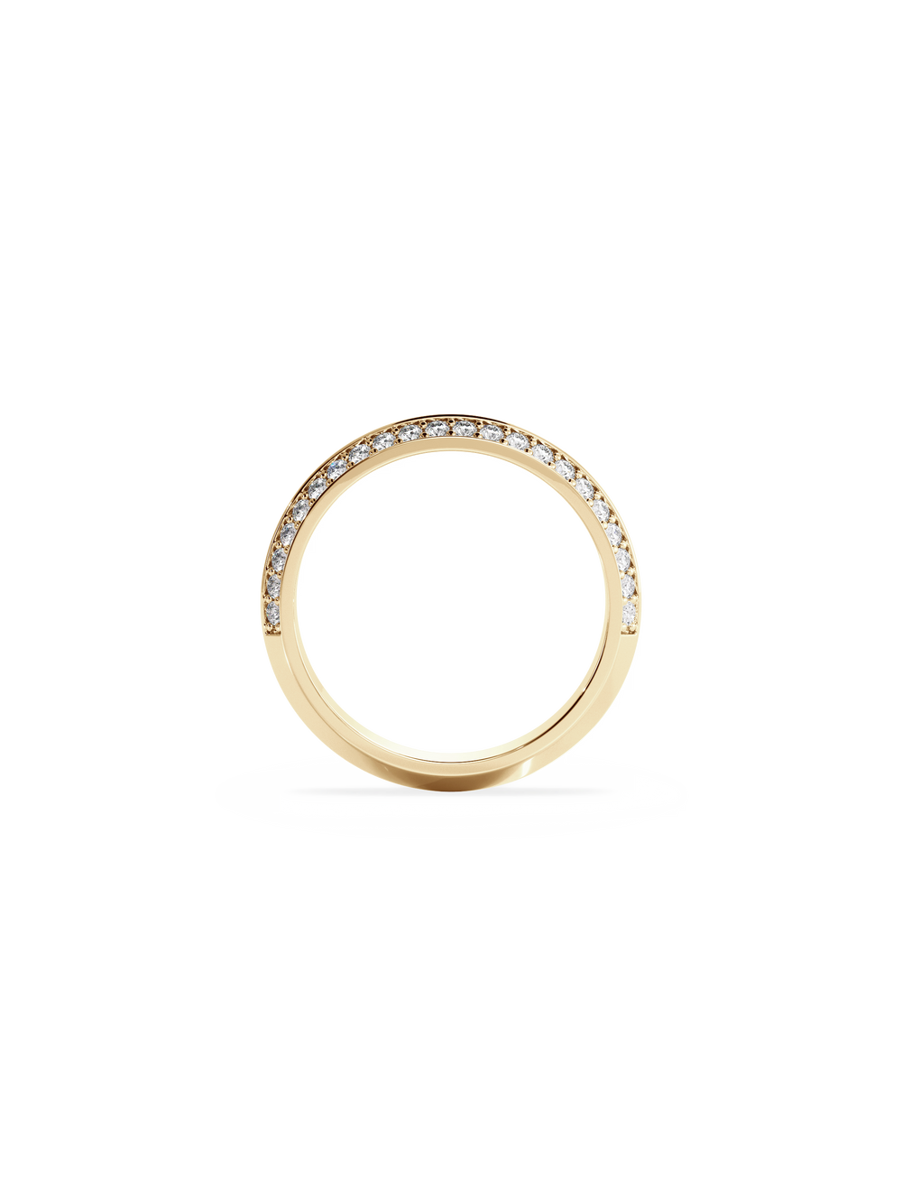 Double Diamond Knife Edge Ring - View 