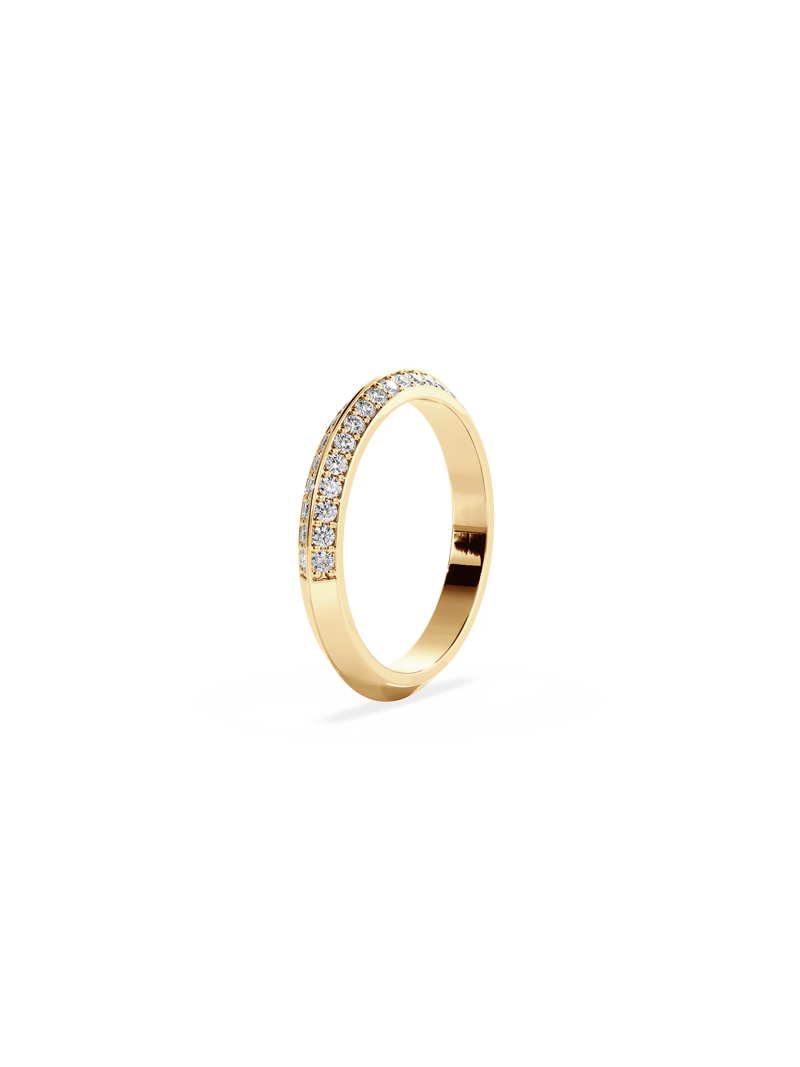 Double Diamond Knife Edge Ring