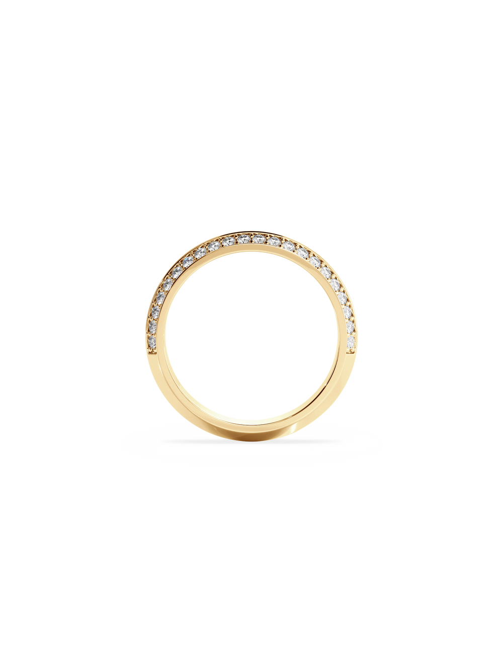 Double Diamond Knife Edge Ring - View 