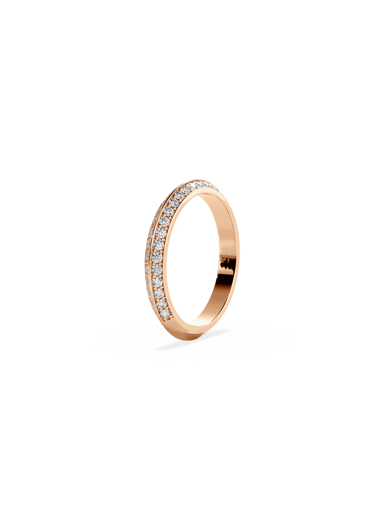 Double Diamond Knife Edge Ring