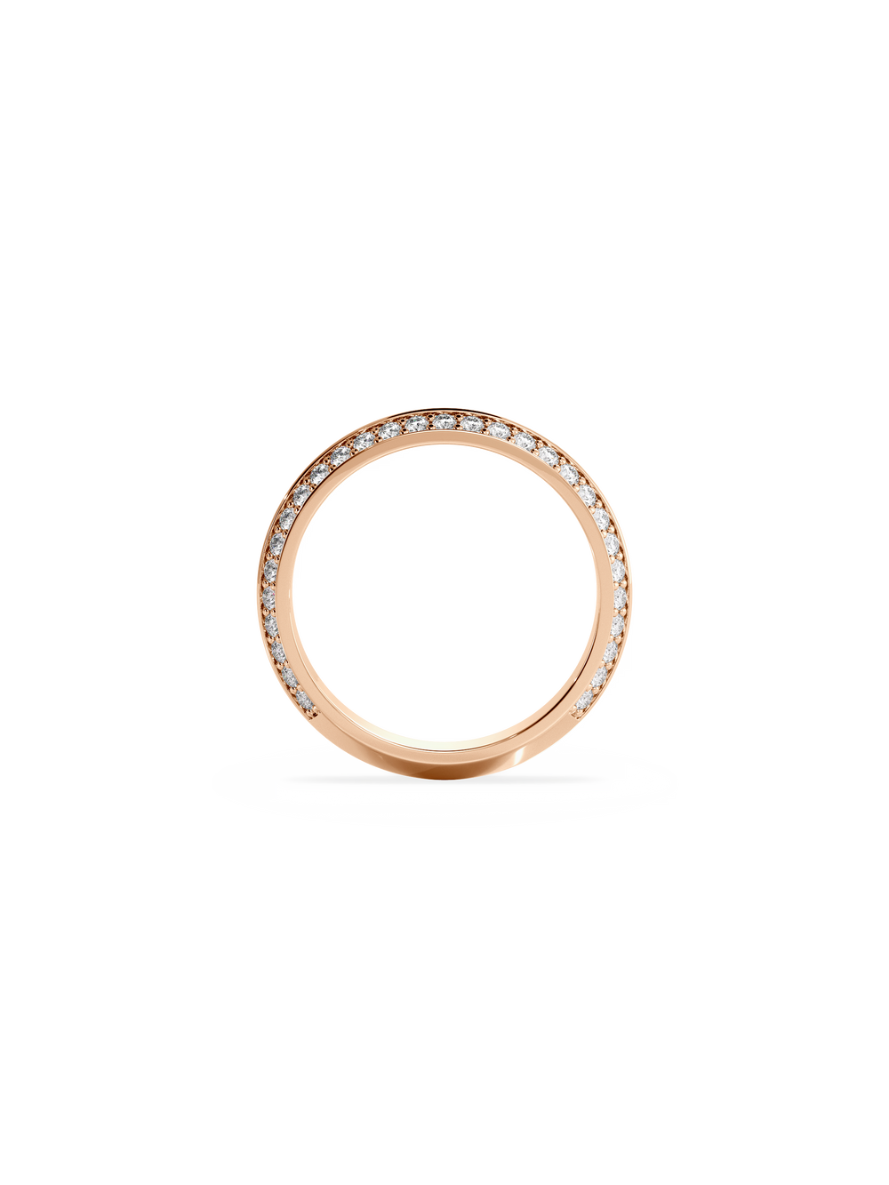 Double Diamond Knife Edge Ring - View 