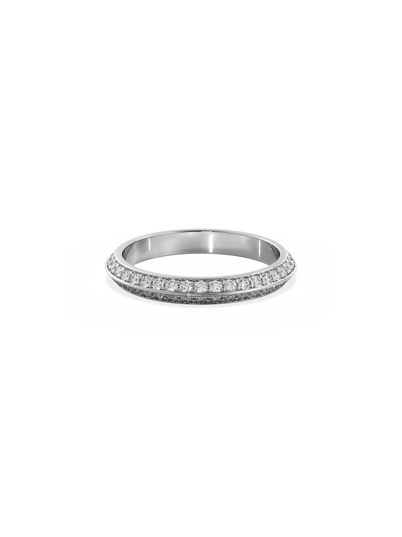 Double Diamond Knife Edge Ring