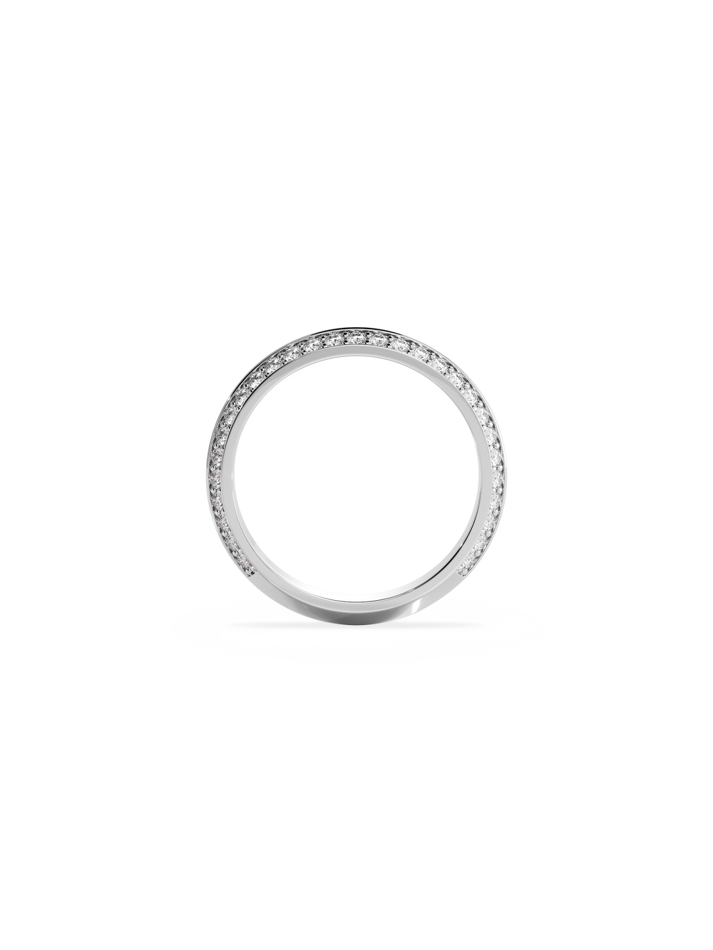Double Diamond Knife Edge Ring - View 