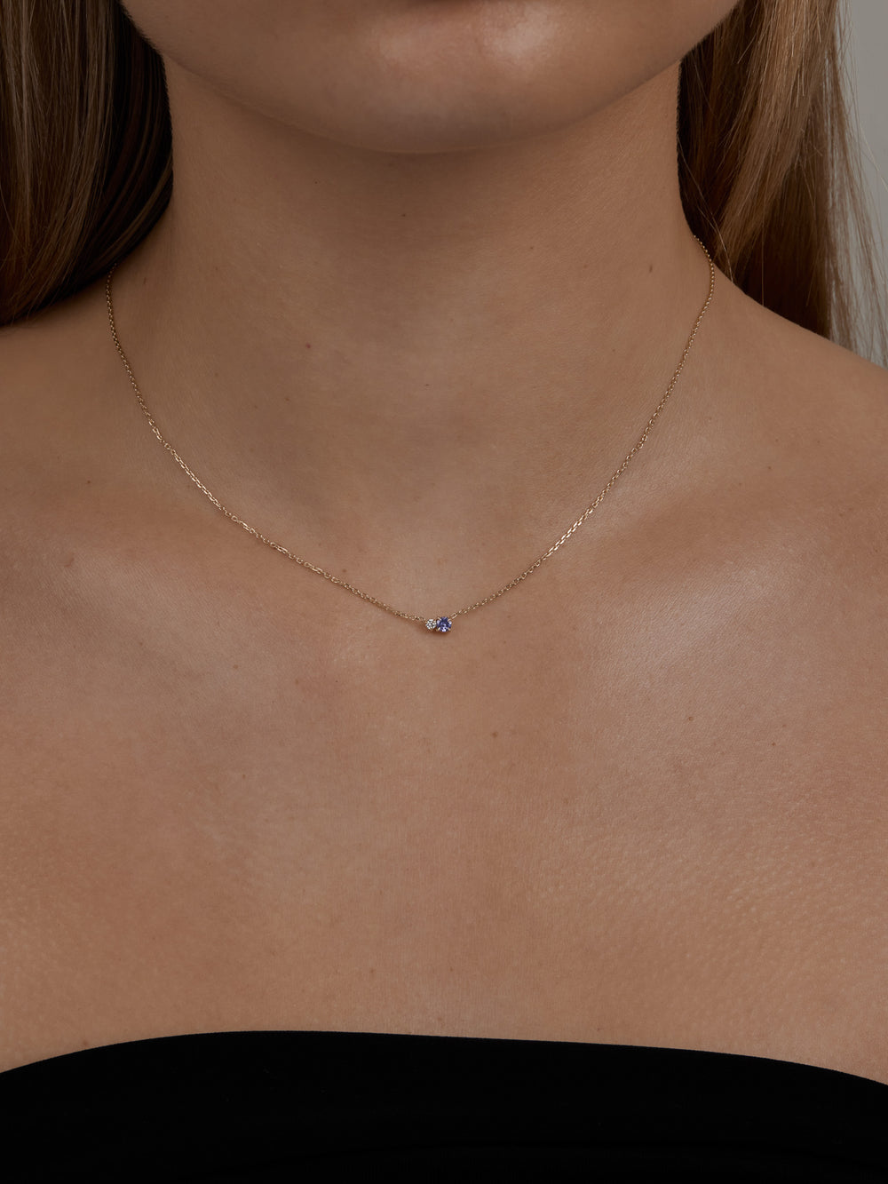 Duo Gem Necklace - View 