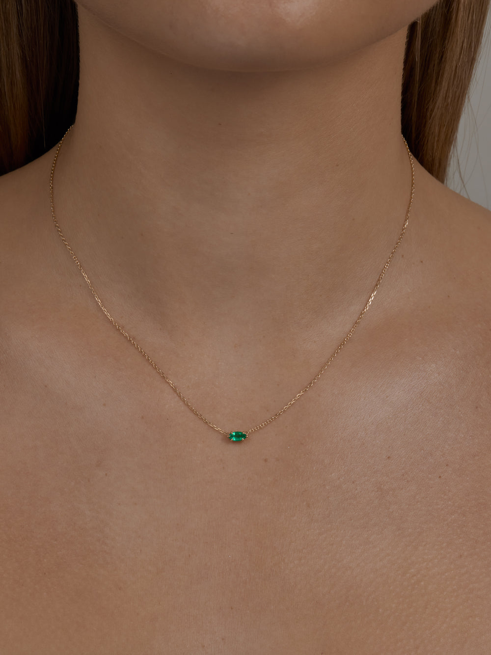 Birthstone Marquise Necklace - View 