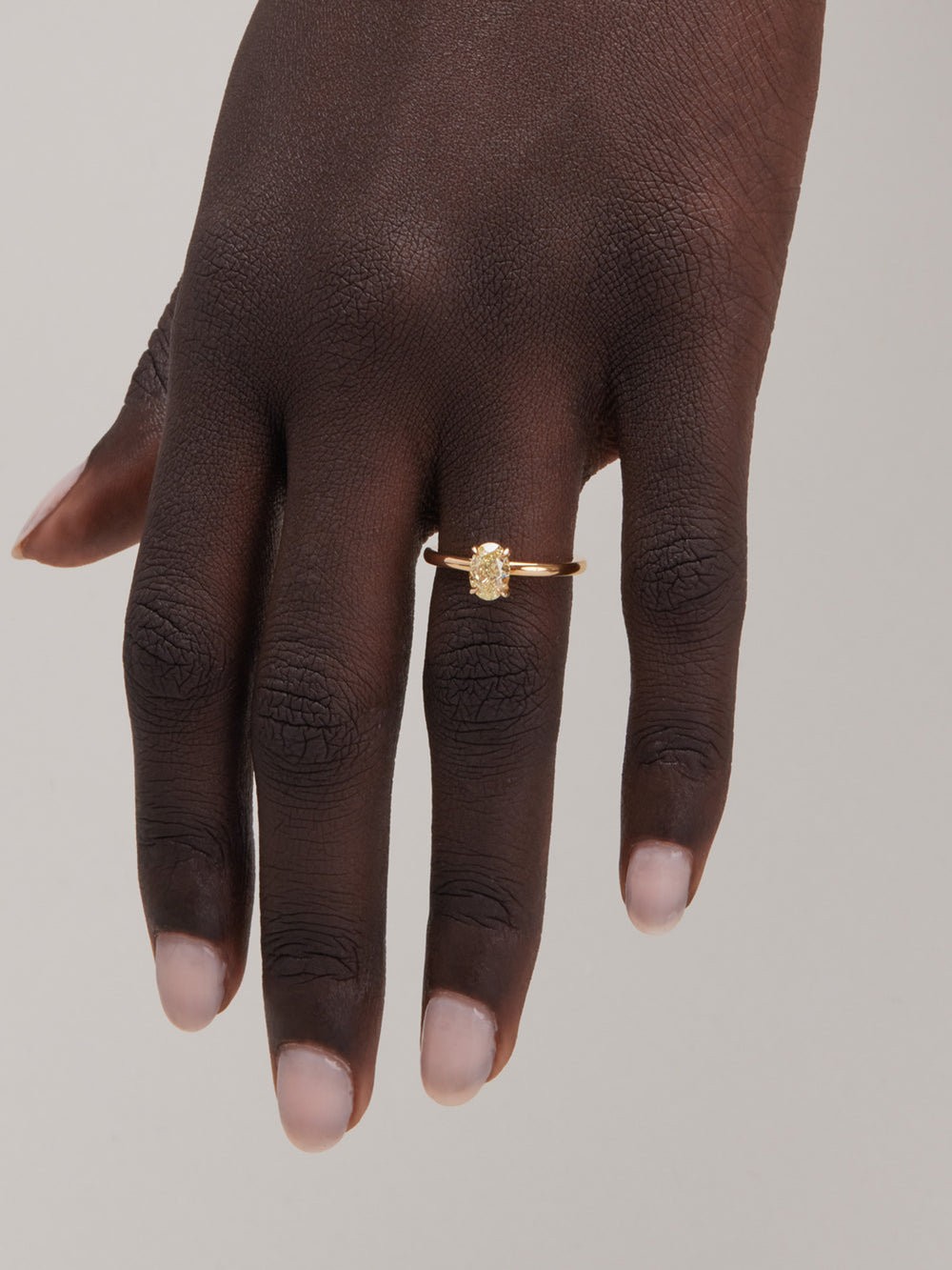 1.00ct Oval Ceremonial Solitaire Ring - View 