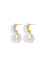 Vermeer Pearl Diamond Earrings