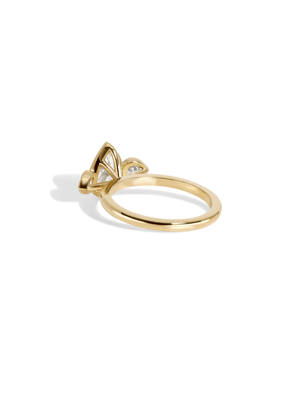 1.01ct Pear Bezel Amira Ring - View 