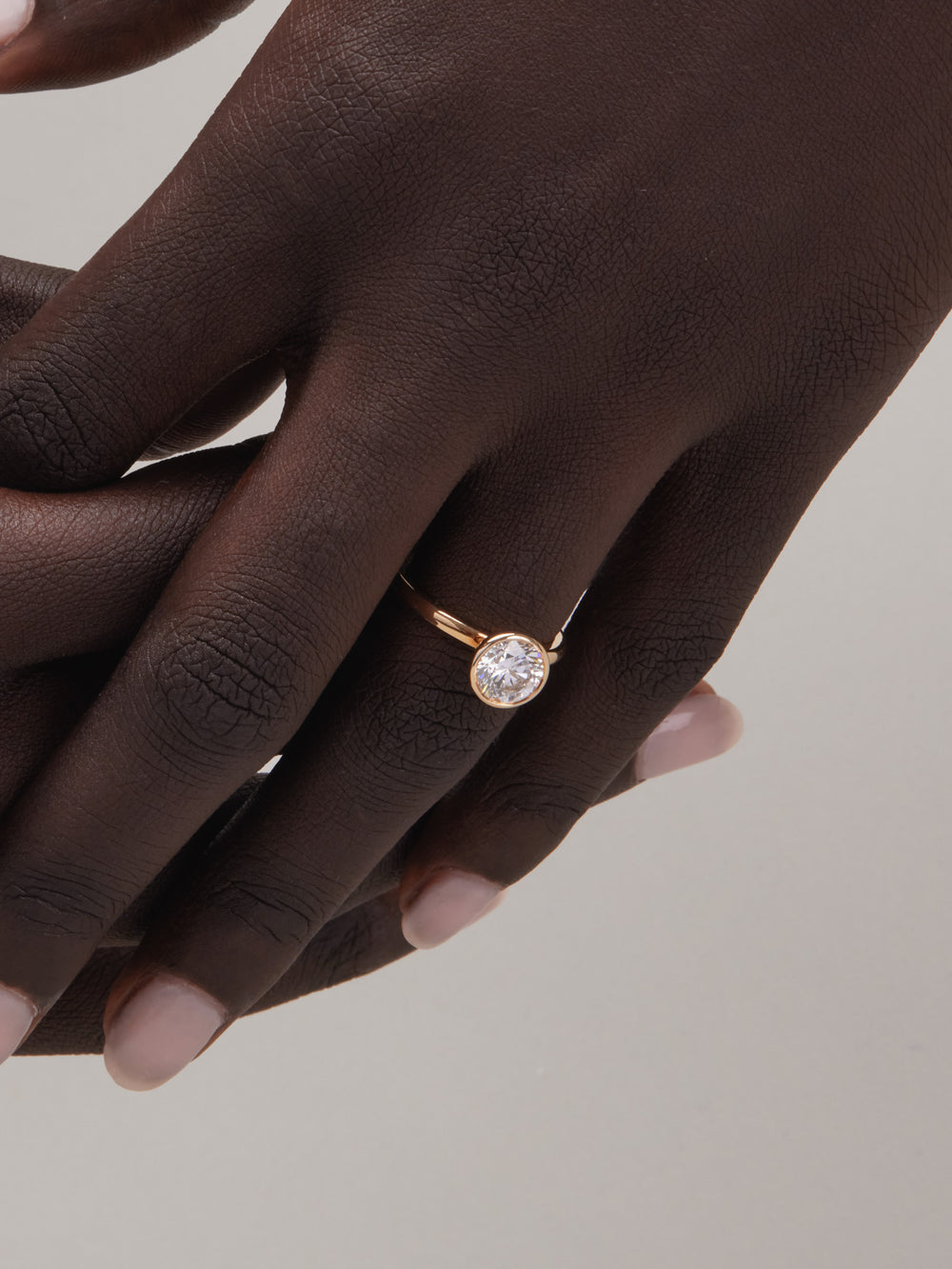 1.51ct Round Signature Bezel Solitaire Ring - View 