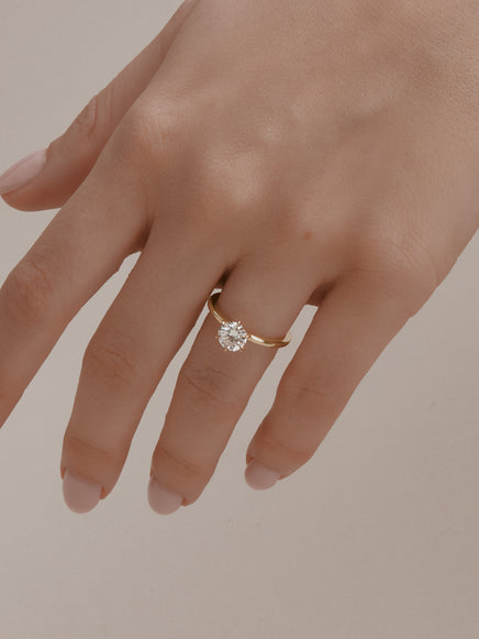 1.00ct Round Ceremonial Solitaire Ring