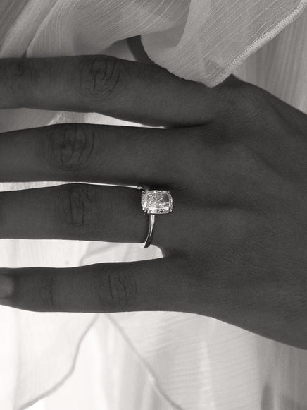 Pear Ceremonial Solitaire Ring