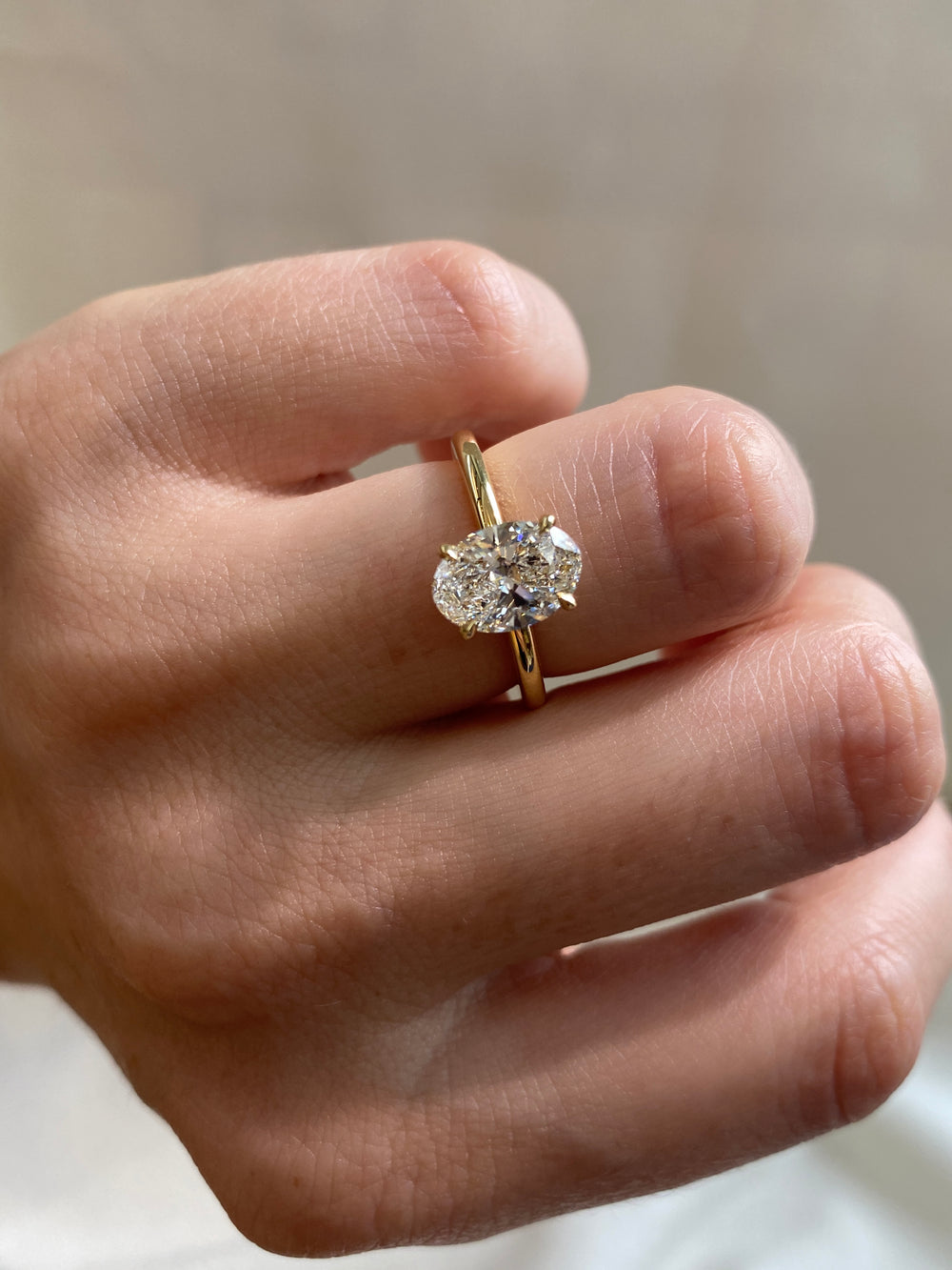 1.50ct Oval Ceremonial Solitaire Ring - View 