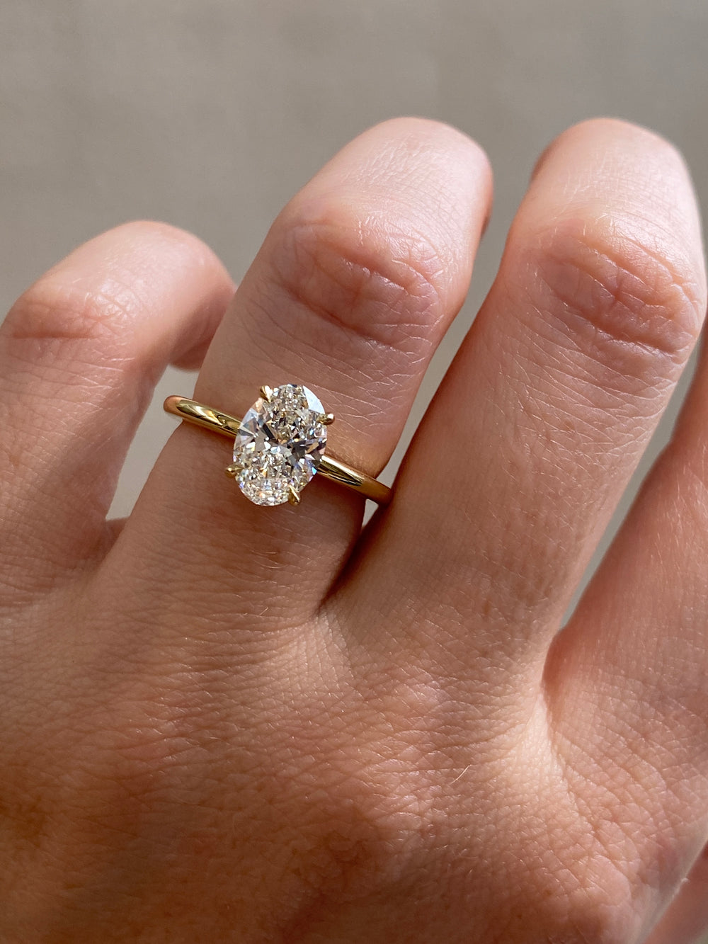 1.50ct Oval Ceremonial Solitaire Ring - View 