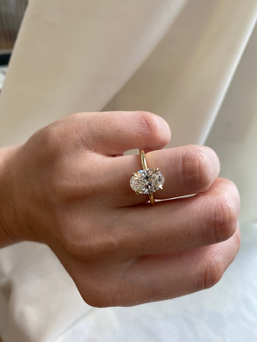 2.38ct Oval Ceremonial Solitaire Ring - View 