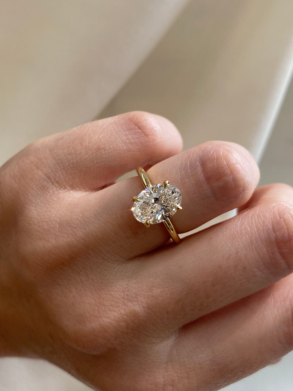 2.38ct Oval Ceremonial Solitaire Ring - View 