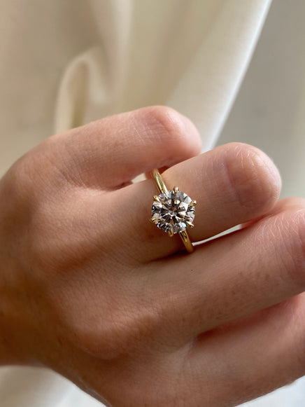 2.07ct Round Ceremonial Solitaire Ring