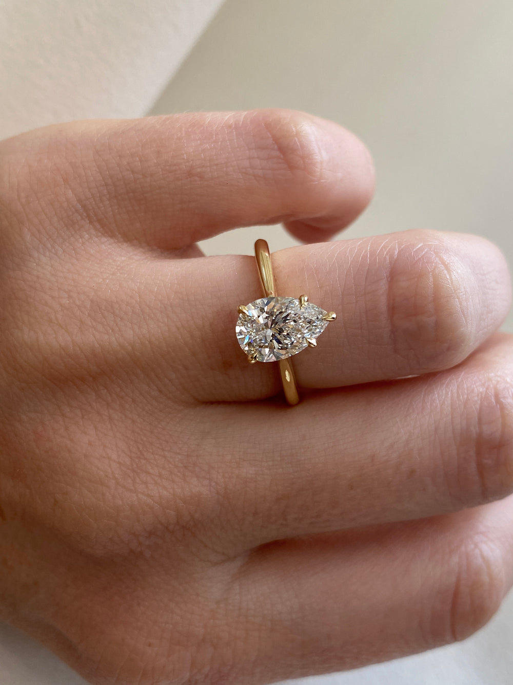 1.81ct Pear Classic Solitaire Ring - View 