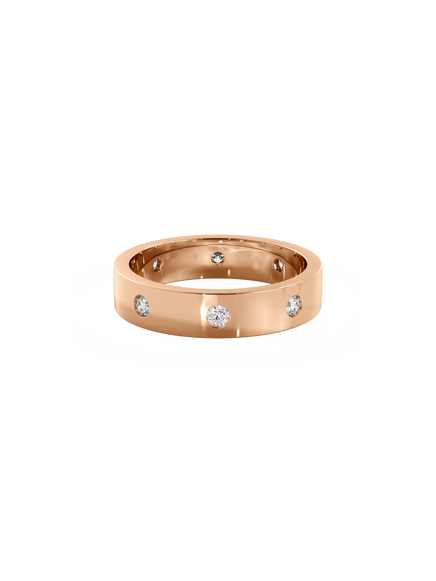 Round Inlay Cuff Ring