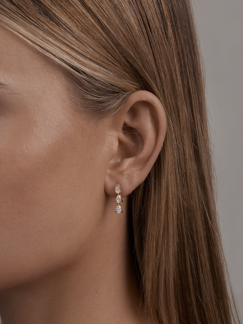 Ivy Trio Drop Earrings